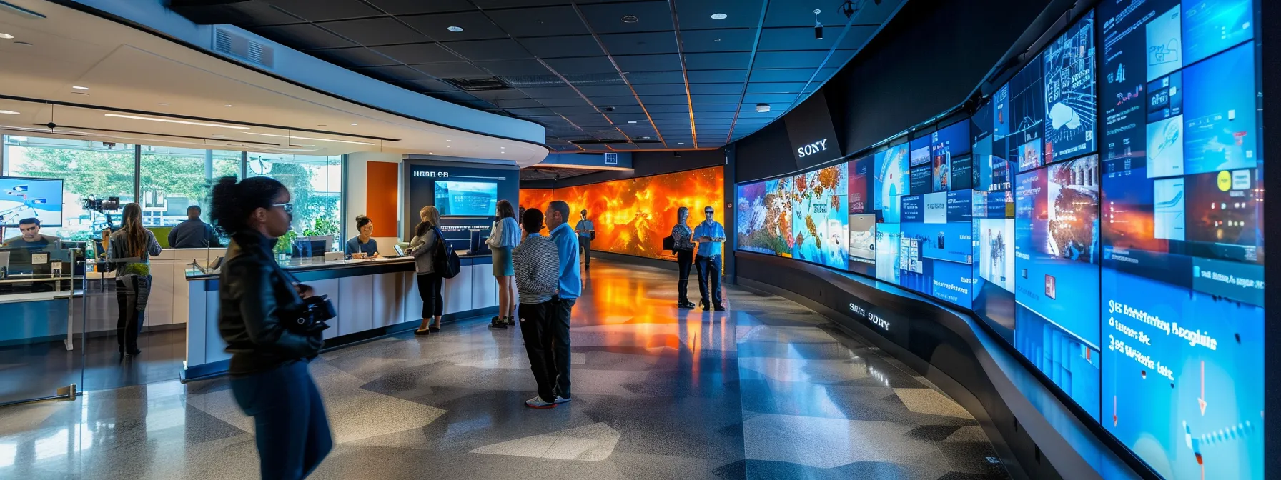 a sleek, modern office environment showcases a diverse team of professionals examining data on digital displays, symbolizing the fusion of ai and traditional ranking algorithms to enhance user engagement in search technology amidst evolving regulatory landscapes.