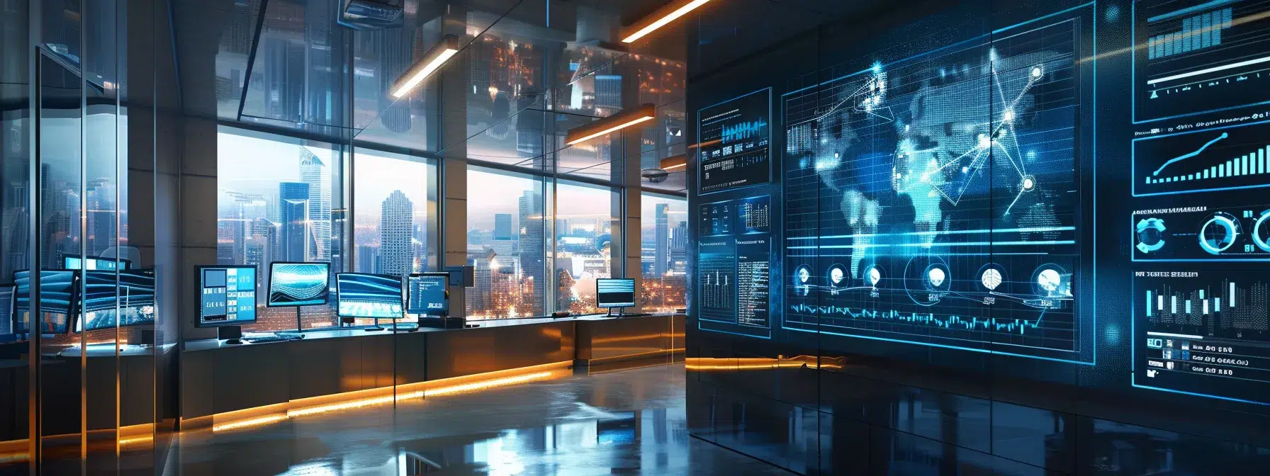 a sleek modern office workspace features two contrasting digital displays: one showcasing vibrant ai algorithms with flowing data visualizations, while the other presents traditional ranking methods with static graphs, all illuminated by dynamic led lighting to emphasize innovation in search technology.